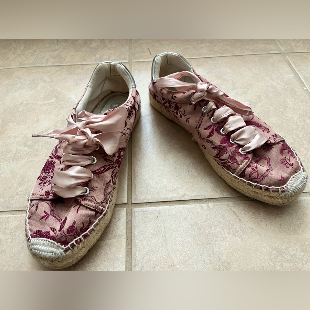 Replay Espadrille Sneakers shoes floral embroidered - Picture 7 of 11
